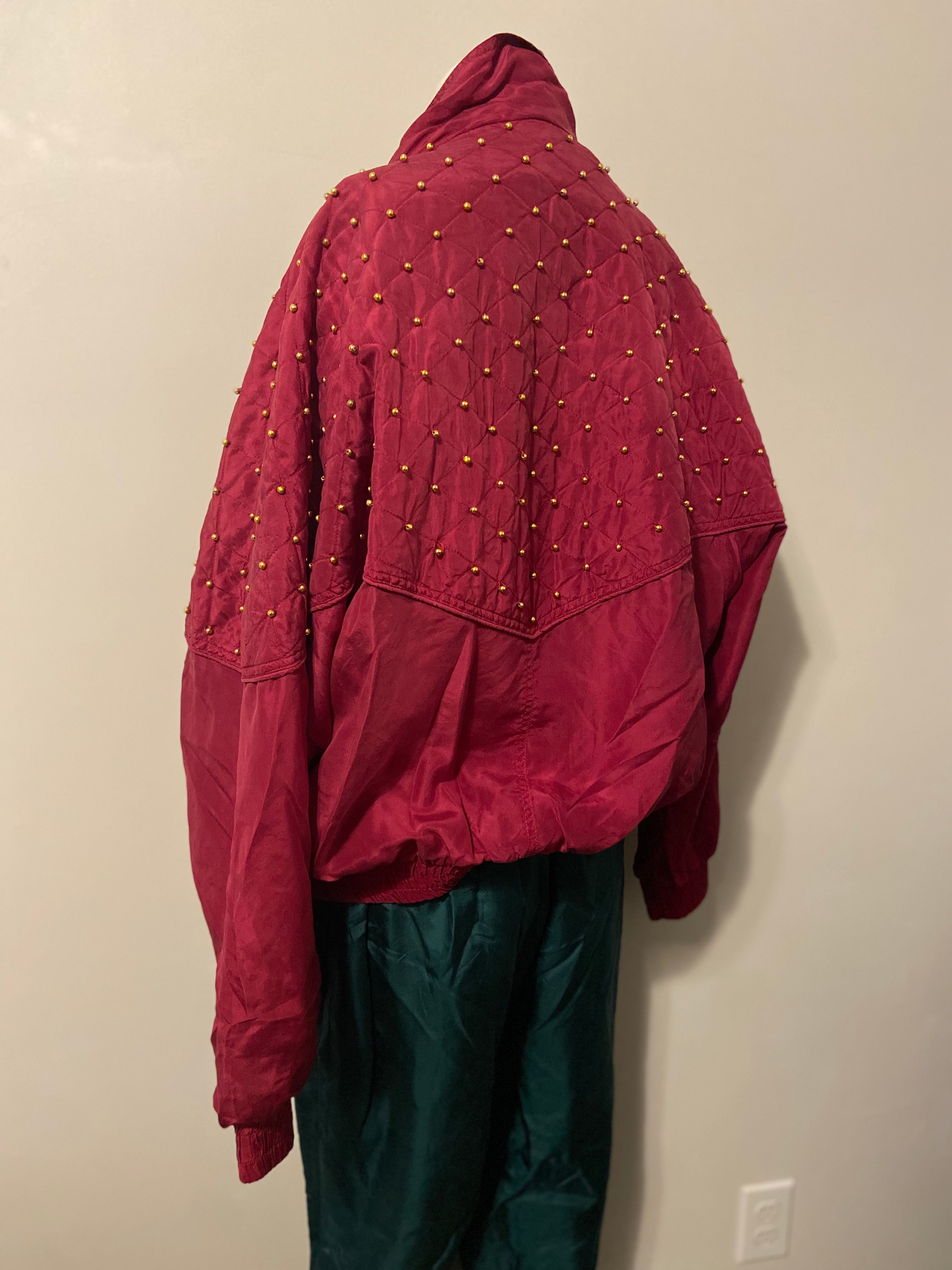 RHODA LYNNE silk bomber jacket
