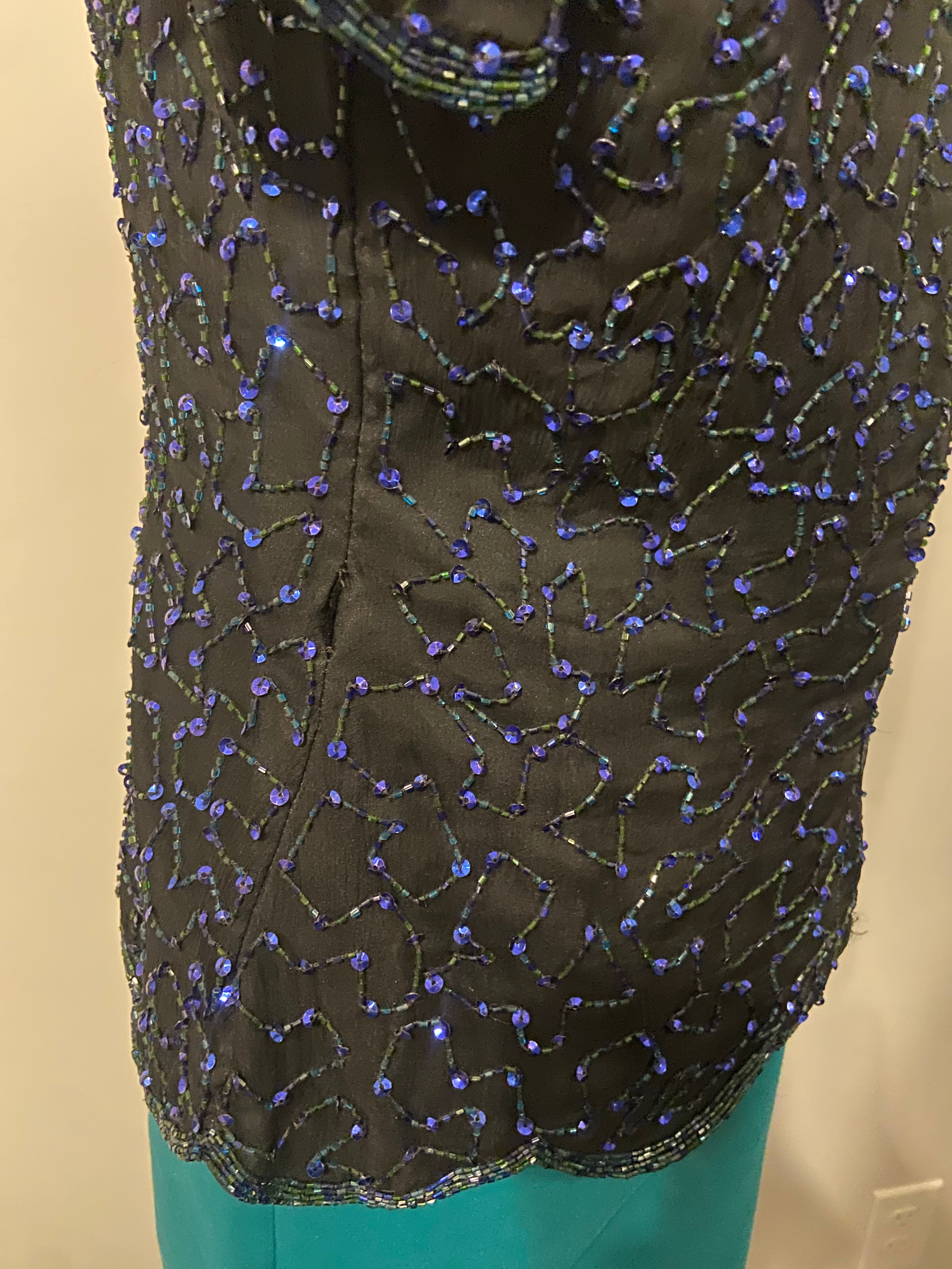 Papell Boutique Evening sequin/beaded top