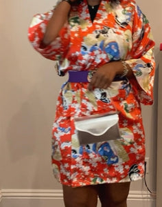 SILK oriental robe