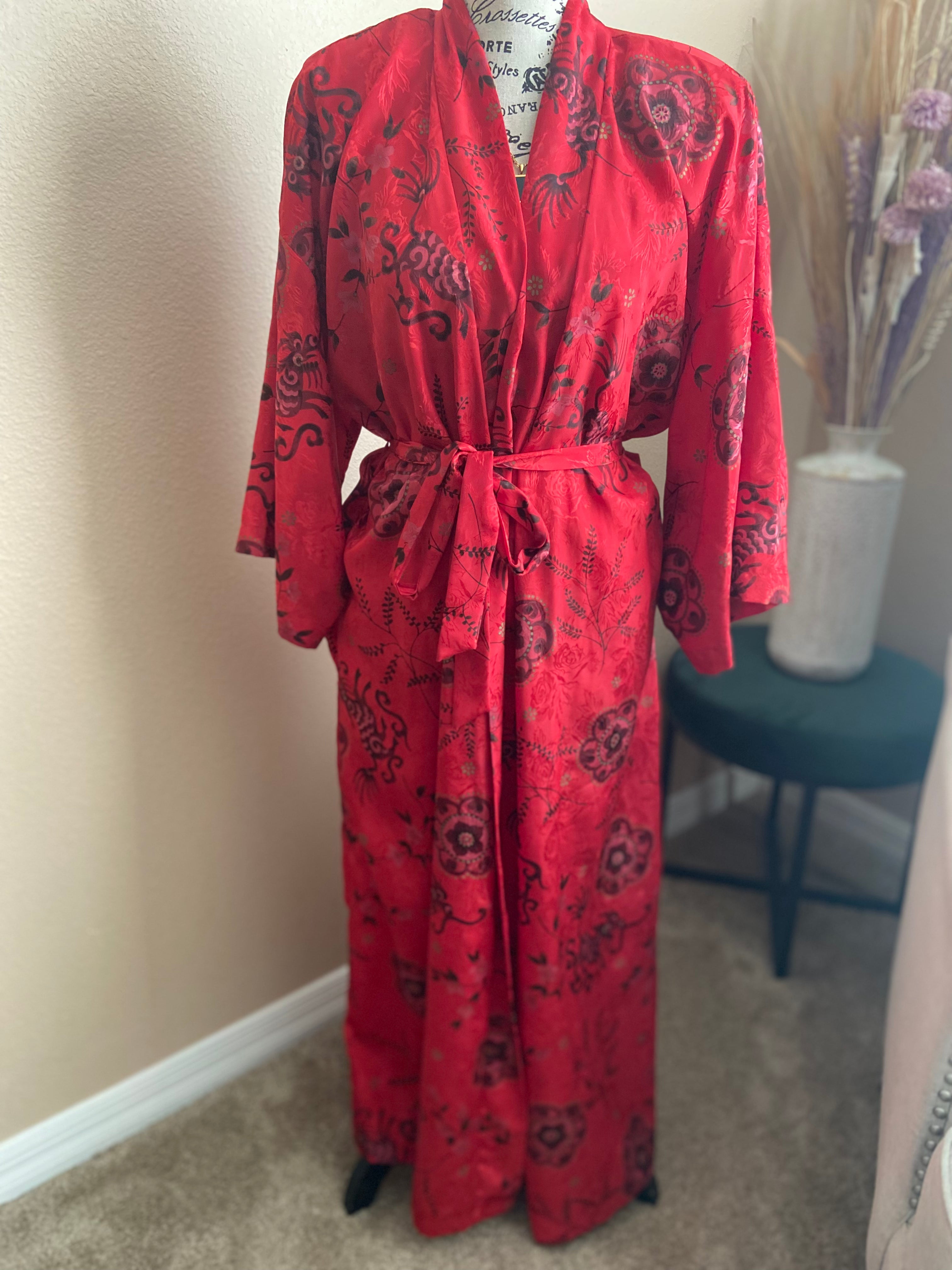 Vintage floral robe