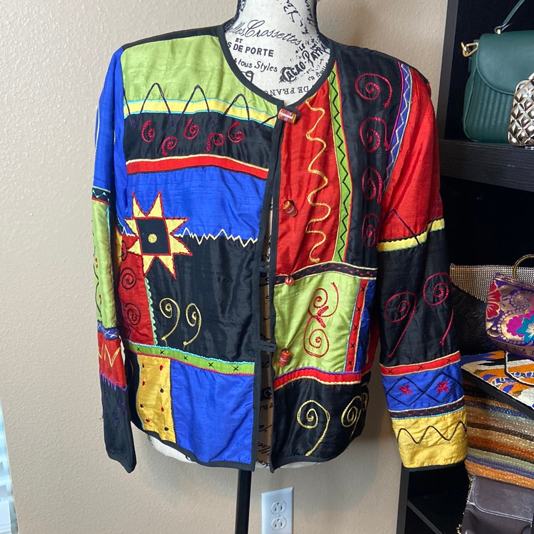 Multi Pattern/Color blazer jacket